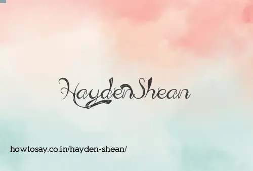 Hayden Shean