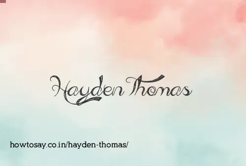 Hayden Thomas