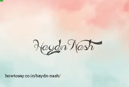 Haydn Nash