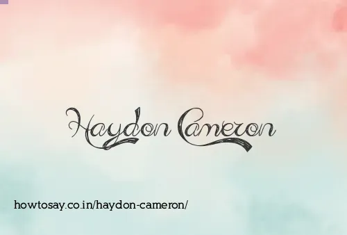 Haydon Cameron