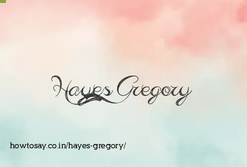 Hayes Gregory