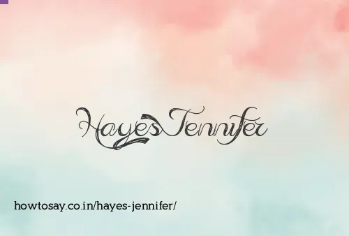 Hayes Jennifer