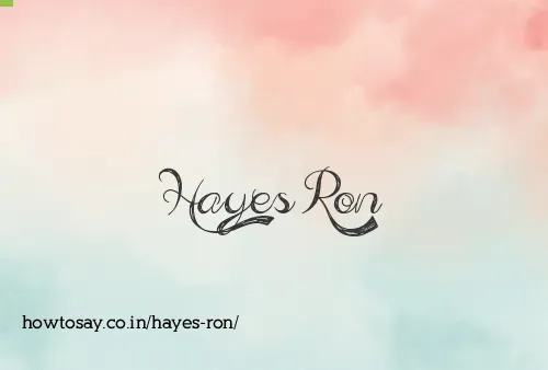 Hayes Ron