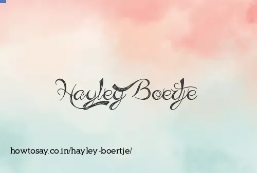 Hayley Boertje