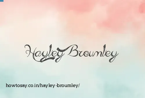 Hayley Broumley