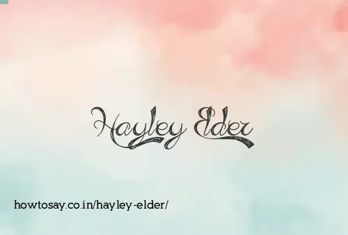 Hayley Elder