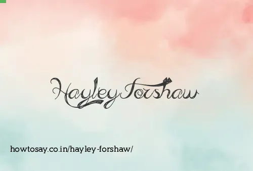 Hayley Forshaw