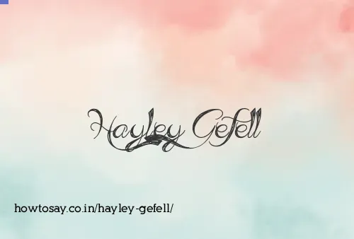 Hayley Gefell