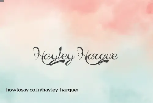 Hayley Hargue