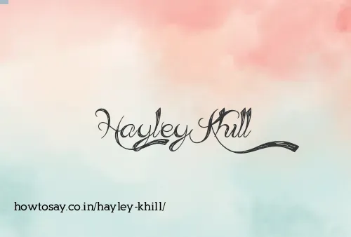 Hayley Khill