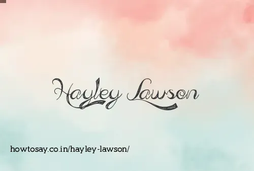 Hayley Lawson