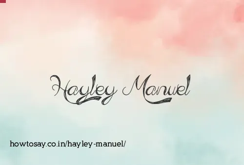 Hayley Manuel