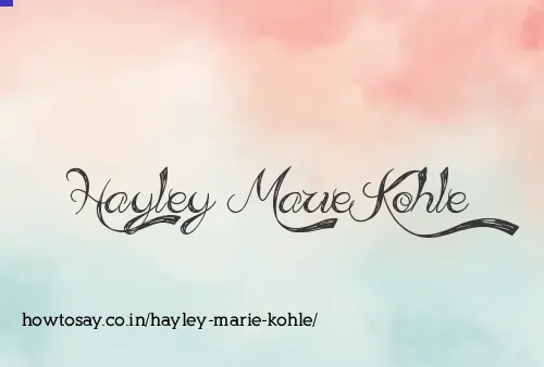 Hayley Marie Kohle