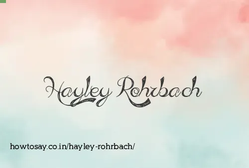 Hayley Rohrbach