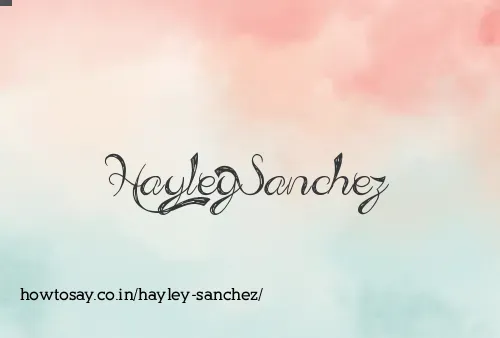 Hayley Sanchez