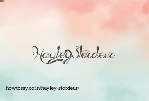 Hayley Stordeur