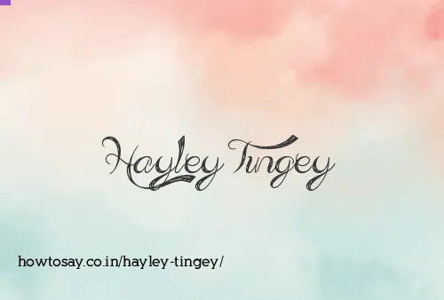 Hayley Tingey