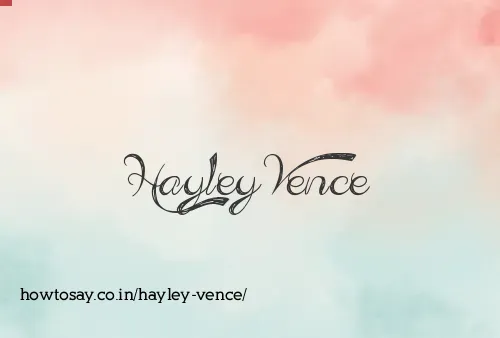 Hayley Vence