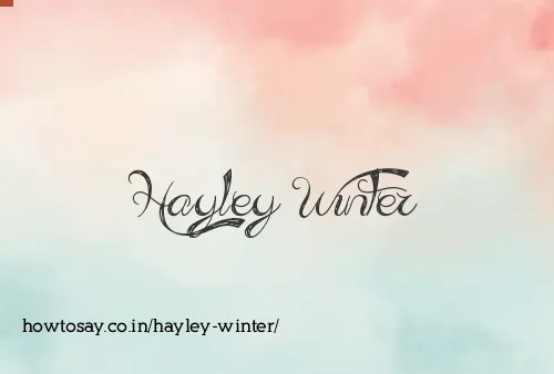 Hayley Winter