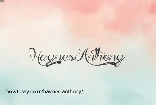Haynes Anthony