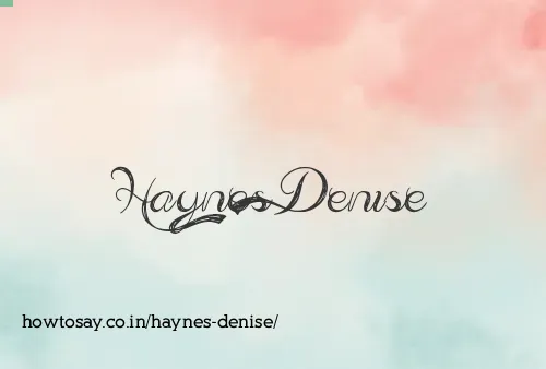 Haynes Denise