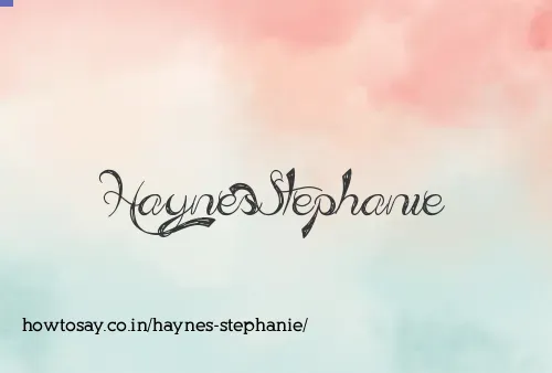 Haynes Stephanie