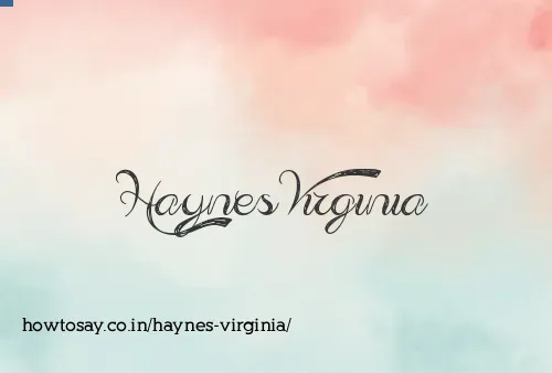 Haynes Virginia