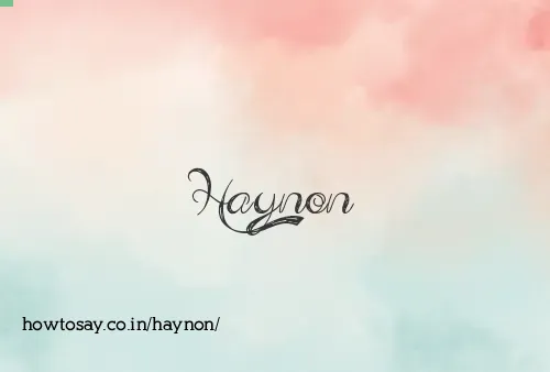 Haynon