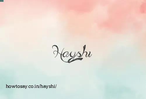 Hayshi