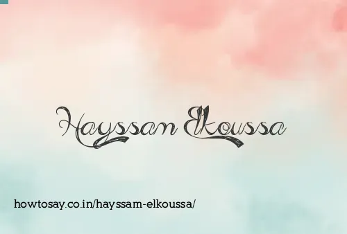 Hayssam Elkoussa