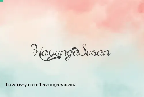 Hayunga Susan