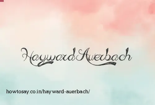 Hayward Auerbach