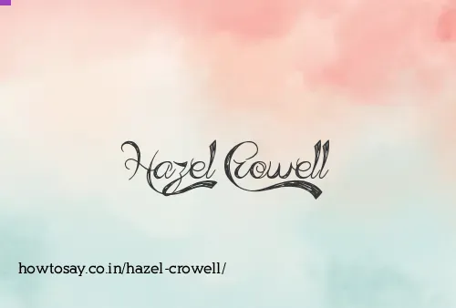 Hazel Crowell
