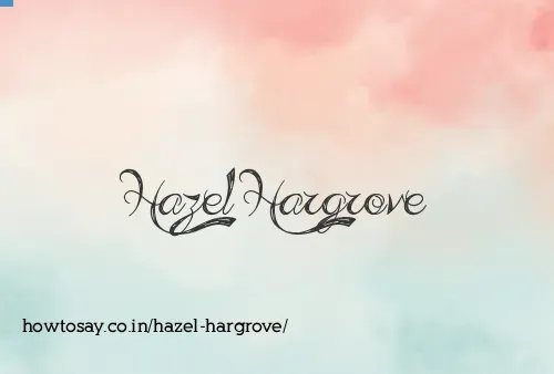 Hazel Hargrove