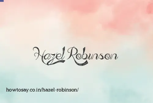 Hazel Robinson