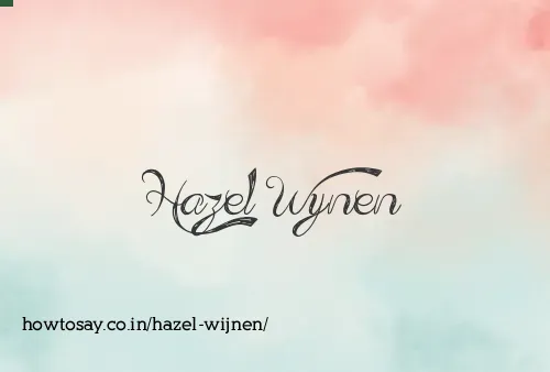 Hazel Wijnen