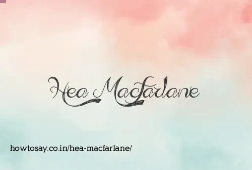 Hea Macfarlane