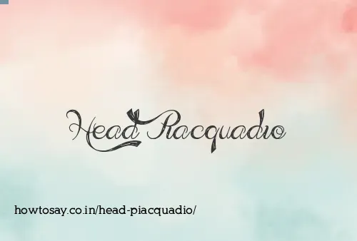 Head Piacquadio