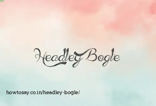 Headley Bogle