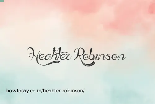 Heahter Robinson