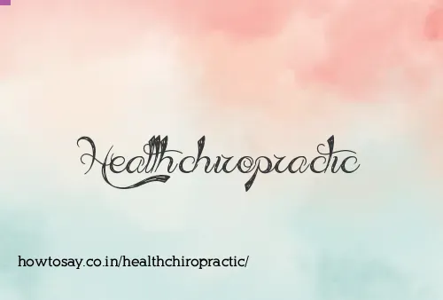 Healthchiropractic