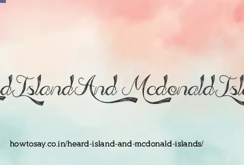 Heard Island And Mcdonald Islands