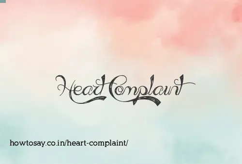 Heart Complaint