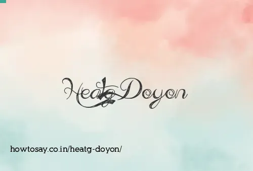 Heatg Doyon
