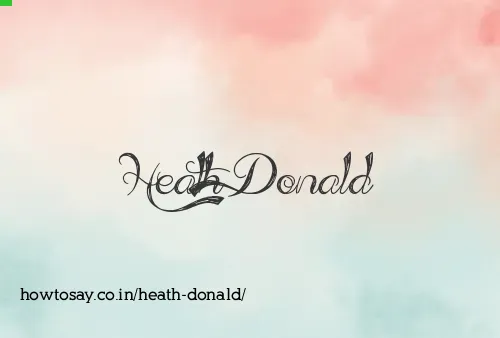 Heath Donald