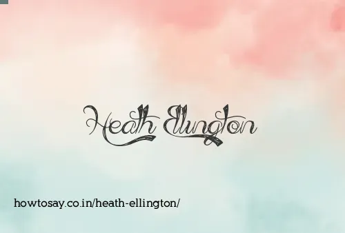 Heath Ellington