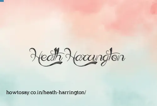 Heath Harrington