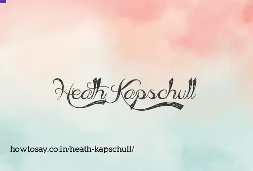 Heath Kapschull