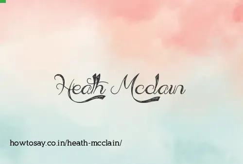 Heath Mcclain