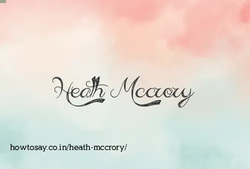 Heath Mccrory
